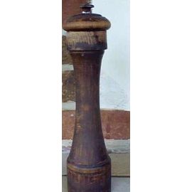 Moulin À Poivre Bois Et Métal - 21x05cm Environ - Années 70,Marque Non Décelée