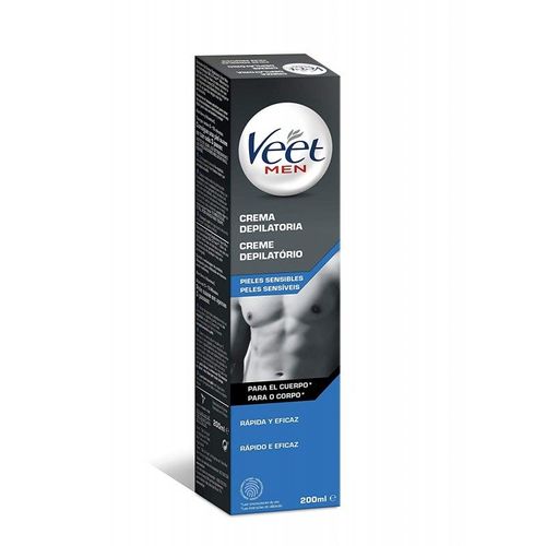 Veet Men Crème Dépilatoire Peaux Sensibles 200ml 