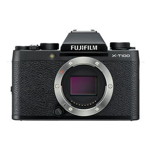Appareil photo Syst?me sans miroir Fujifilm X Series X-T100 Appareil photo num?rique - sans miroir - 24.2 MP - APS-C - 4K / 15 pi/s - corps uniquement - Wi-Fi, Bluetooth - noir