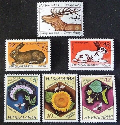 Bulgarie Oblitéré N° 2996 Et + Lot De 6 Timbres De 1986-87