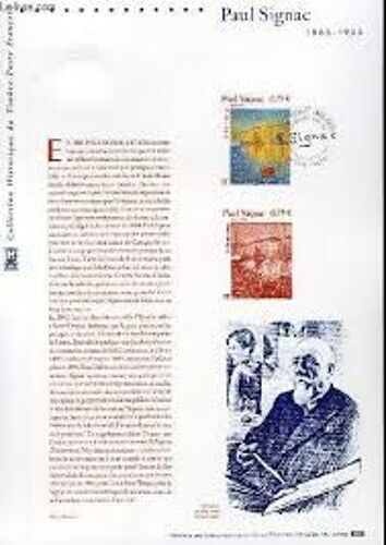 Collection Historique Du Timbre Poste Francais Paul Signac 5/07/2003 (1er Jour)