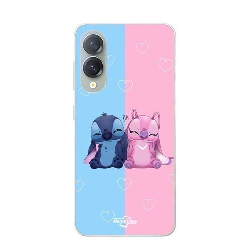 Coque Pour Samsung Galaxy S25 Edge Stitch Angel Mignon Bleu Rose