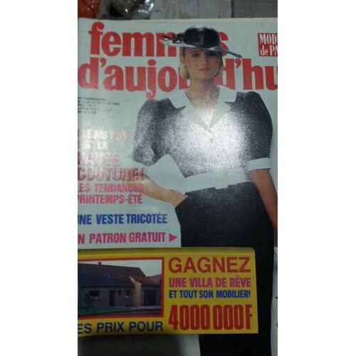 Femmes D'Aujourd'Hui N°8 De 1986 Pleins Feux Sur La Haute Couture