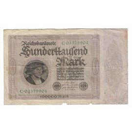 Billet Allemagne 100000 Deutsche Mark - 1923 - Alphabet C