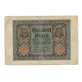 Billet Allemagne 100 Deutsche Mark - 1922 - Alphabet R
