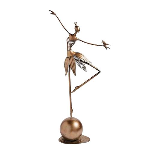 Sculpture de statues de jardin en plein air de décoration en métal de jardin pour la frise de cuisine de patio d'arrière-cour