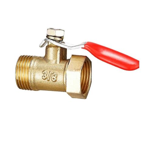 Laiton Petit robinet à boisseau sphérique 3/8 pouces femelle / mâle filetage vanne en laiton connecteur joint raccord de tuyau en cuivre