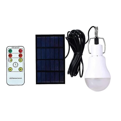 Solaire rechargeable Ampoule d'urgence LED Light Sensing Télécommande Camping Light
