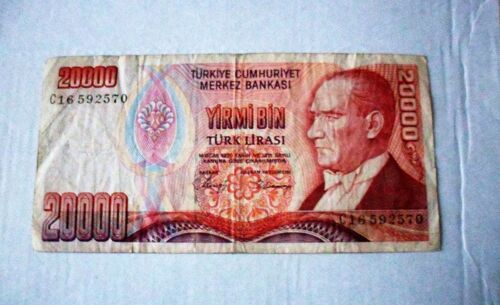Turquie 20 000 Lira 1970 , De Circulation