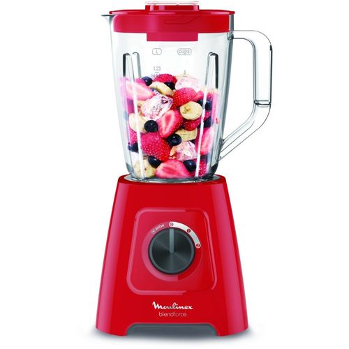 Moulinex Blendforce LM420510 - Bol mixeur blender - 2 litres - 550 Watt - rouge
