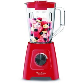 Moulinex Blendforce LM420510 - Bol mixeur blender - 2 litres - 550 Watt - rouge
