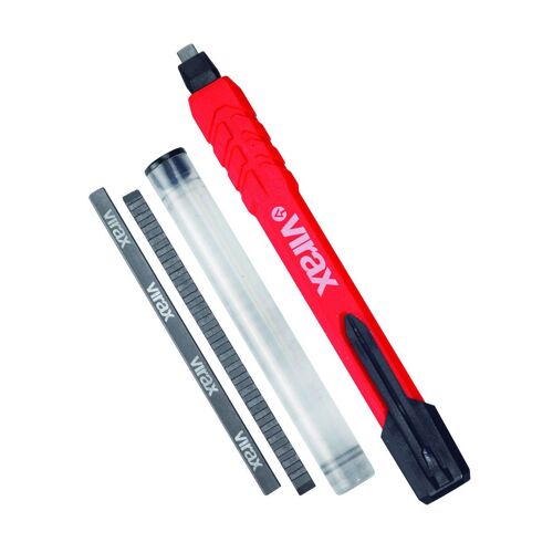 Crayon de chantier à mine + 2 recharges | 262710 - Virax