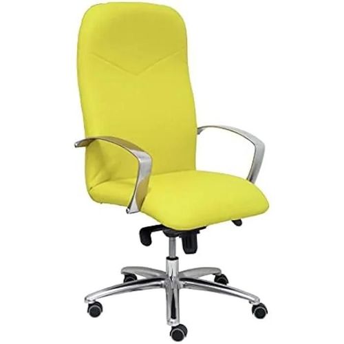 Fauteuil - Piqueras Y Crespo - Caudete - Similicuir Jaune - Acier Aluminium - 1 Place