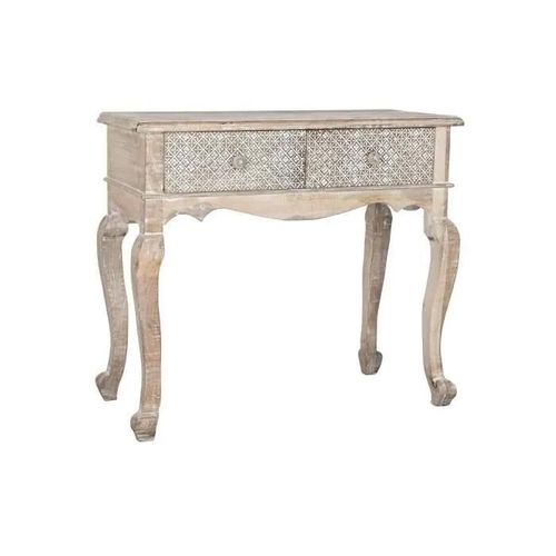 Console - Naturel - Blanc - Bois De Manguier - 91 X 42 X 81 Cm