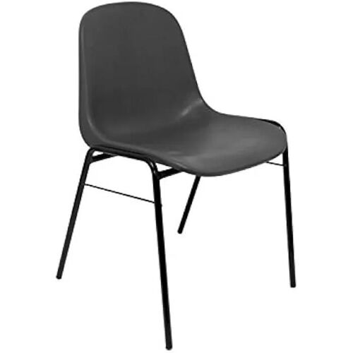 Lot de 2 chaises Alborea - Piqueras y Crespo - PVC gris - Ergonomiques et empilables