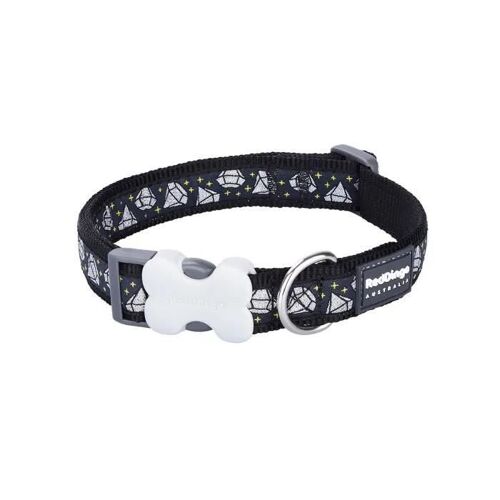 Collier Pour Chien Réglable Red Dingo - Noir Diamant - 15 Mm X 24/36 Cm