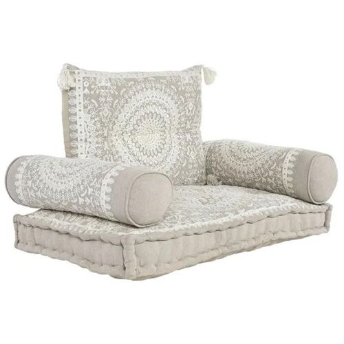Fauteuil - Dkd Home Decor - Beige - Coton - 1 Place - Design Contemporain