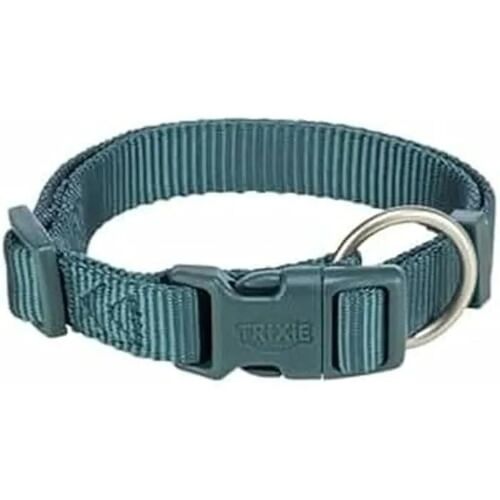 Collier Pour Chien - Trixie - Premium - Bleu Pétrole - Taille Moyenne - Confortable