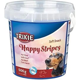 Friandise - Trixie - Pot Soft Snack Happy Stripes - 500 G - Veau - Chien - Santé Bucco-Dentaire
