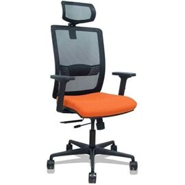 Piqueras y Crespo Chaise Haches, Tissu Bali Orange, Grande Taille