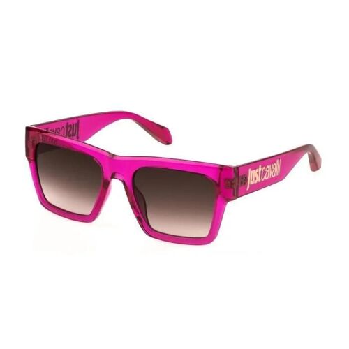 Lunettes De Soleil - Just Cavalli - Sjc038 - Fuxia Trasparente Lucido - Iniettato - Unisex