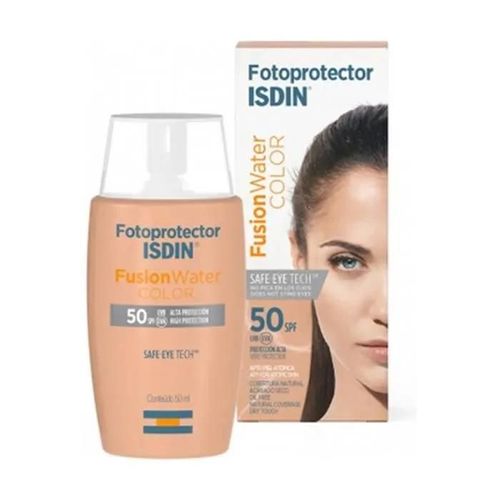 Crème Solaire Teintée Isdin Photoprotector Fusion Water Color 50 - Protection Uvb/Uva Spf 50 - 50 Ml 