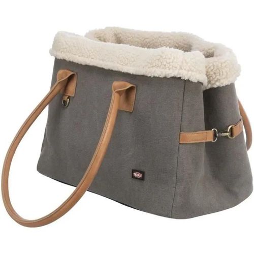 Sac De Transport Pour Chien - Trixie - Rachel - Gris - Peluche - Polyester