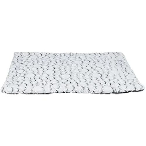 Matelas - Trixie - Mila - Peluche Douce - 60 × 50 Cm - Blanc-Gris