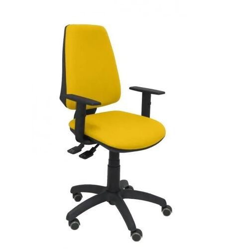 Chaise de bureau ergonomique PIQUERAS Y CRESPO - Modèle 14SBALI100B10RP CP - Jaune - Tissu - Mécanisme synchrone
