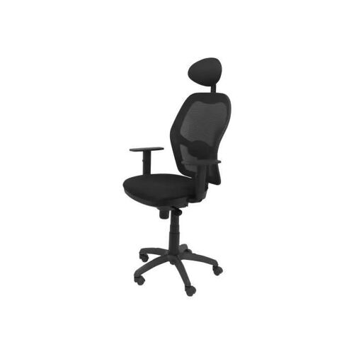 Chaise pivotante Jorquera avec accoudoirs en T - Piqueras y Crespo - Bali fabric noir
