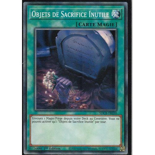 Carte Yu-Gi-Oh - Objets De Sacrifice Des Dragons - Sdcb-Fr030 -