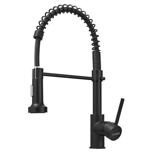 Robinet de cuisine avec pulvérisateur pivotant à 360°, robinet de cuisine avec ressort, robinet de cuisine extractible, 2 modes de P
