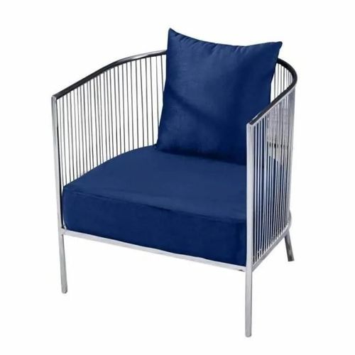 Fauteuil Thyann Polyester Acier Blue Marine (66 X 69 X 70 Cm)