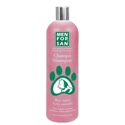 Menforsan Shampooing Tres Doux Pour Chats 1 Litre, Nourrit, Adoucit Et Protege Le Pelage