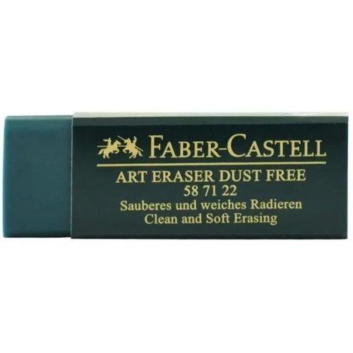 Gommes En Plastique - Faber-Castell - Dust-Free - Lot De 20 - Couleur Verte - Pour Enfants