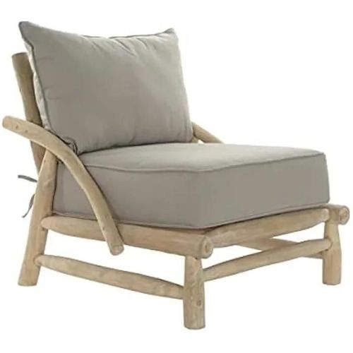 Fauteuil - Dkd Home Decor - Standard - Teck Et Polyester - 1 Place - Contemporain