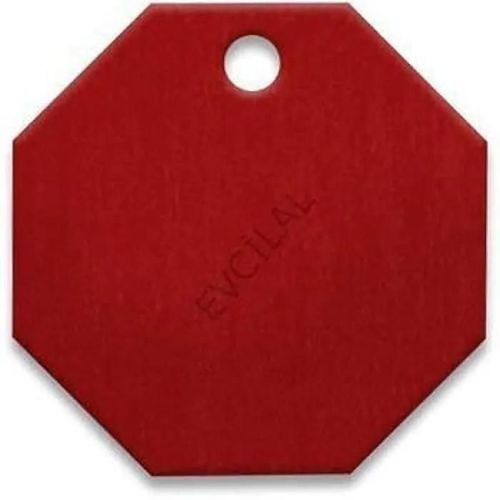 Médaille En Aluminium - Personnalisable - Rouge - 2,5 X 2,7 Cm - Gravure Au Choix - Pour Chien