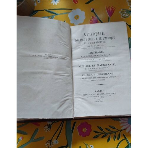 Afrique Esquisse Générale De L'afrique Et Afrique Ancienne , Carthage, Numidie Et Mauritanie, L'afrique Chrétienne