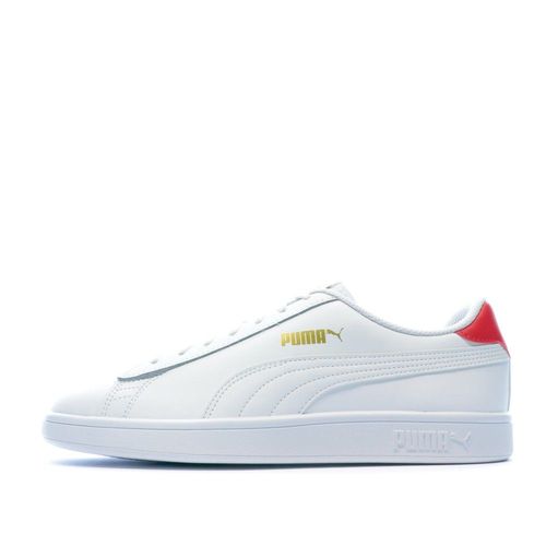 Baskets Blanches/rouges Adulte Puma Smash V2 L