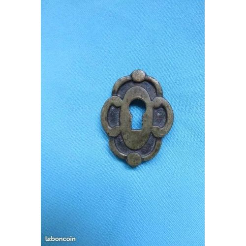 Ancienne Entrée De Serrure Bronze