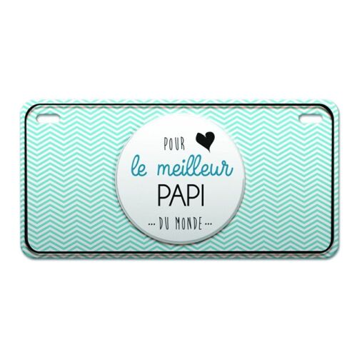 Magnet Pour le meilleur Papi du monde en Métal