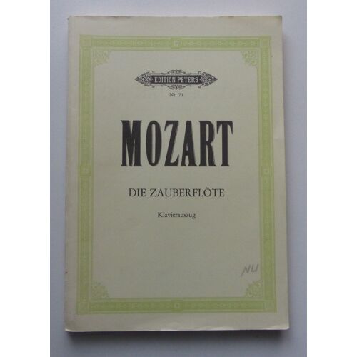 Mozart "Die Zauberflöte" (Klavierauszug)