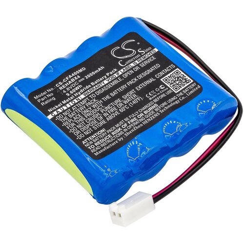Batterie Ni-MH 4,8V 2000mAh / 9.60Wh type REHABX4 pour Cefar 2652, Activ X 4, ActivX4, Rehab X 4, RehabX4