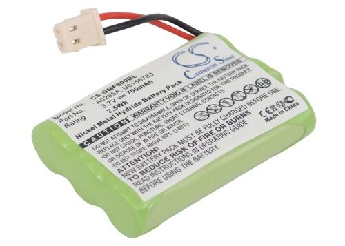 Batterie Ni-MH 3.6VV 700mAh / 2.52Wh type A0170A, A0285A, U0156783 pour Dejavoo M5, M8