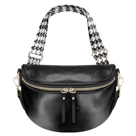 Sac Banane Bandoulière Motif Géometrique Gallantry Noir