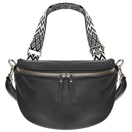 Sac Banane Bandoulière Motif Géometrique Gallantry Noir