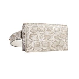 Sac Banane Modèle Signature Imprimé Python avec Ceinture Bandoulière Ajustable IDEAL OF SWEDEN Beige