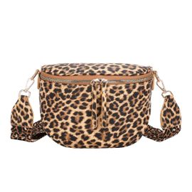 Sac Banane pour Femme à Motif Léopard Gallantry Marron
