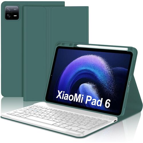 Coque Clavier pour Xiaomi Pad 6/6 Pro 11 Pouces 2023 AZERTY Clavier Bluetooth Magnétique Détachable pour Tablette Xiaomi Pad 6/6 Pro