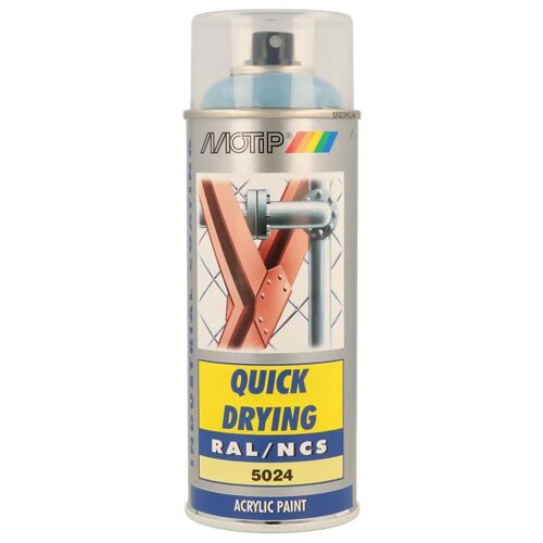 Peinture Bleu Brillant Motip Ral5024 400ml